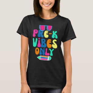 Pre K Vibes Nur cooles Sonnenblumen zurück zur Sch T-Shirt