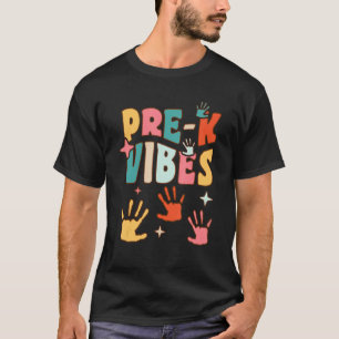 Pre K Vibes zurück an den ersten Schultag T-Shirt
