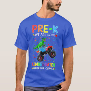 Pre-K Wir sind Dinosaurier Monster Truck Boys Gir T-Shirt