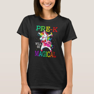 Pre K wird ein magisches Einhorn sein, zurück zur T-Shirt