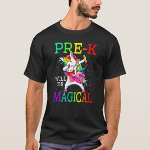 Pre K wird magisches Einhorn Back To School sein T-Shirt