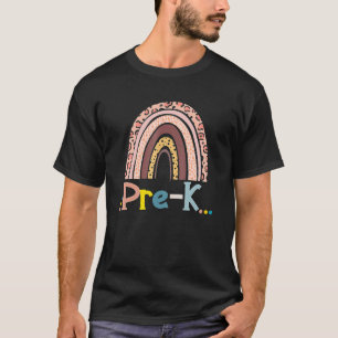 Pre K wo das Abenteuer beginnt Regenbogen zurück z T-Shirt