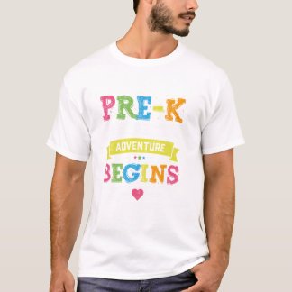 Pre-K, wo das Abenteuer beginnt, um Scho zurückzug T-Shirt