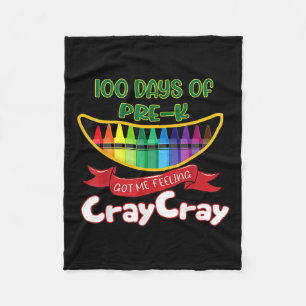 Pre-kinder - 100 Tage vor dem Got Gefühl Cray Fleecedecke