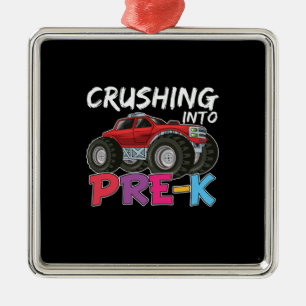 Pre Kindergarten Crushing Into Pre Kindergarten Ornament Aus Metall