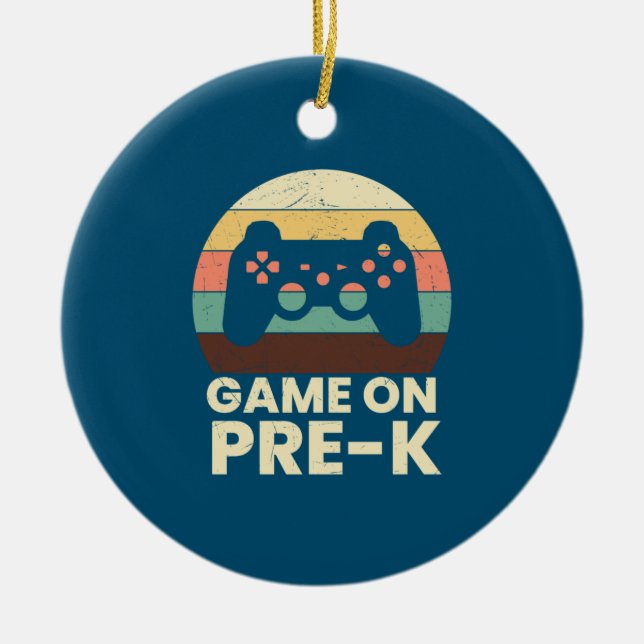 Pre Kindergarten Game on Kindergarten Keramik Ornament (Vorne)