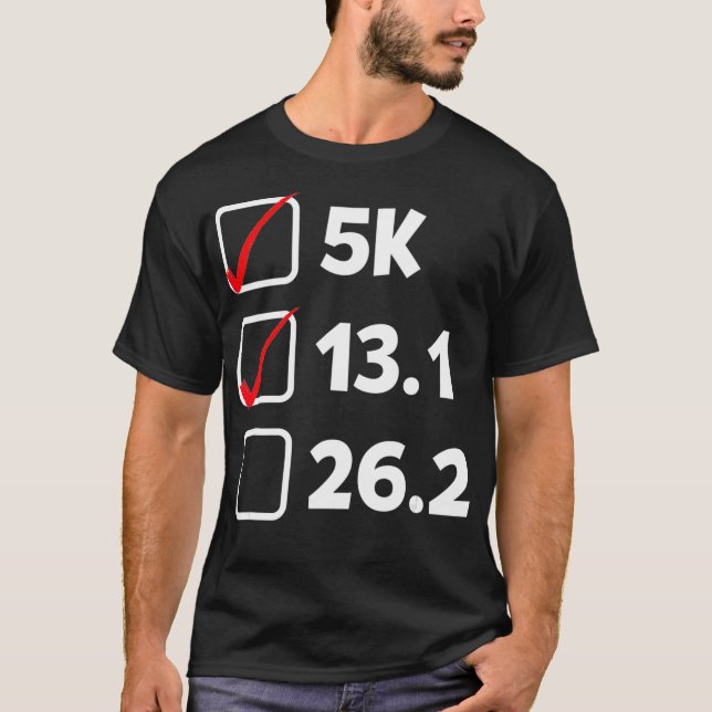 Pre Marathon Checklist Funny Running  T-Shirt (Vorderseite)