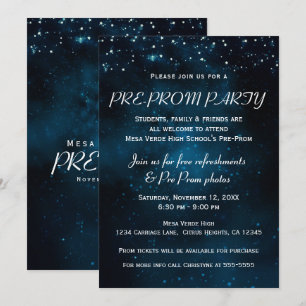 Pre Prom Party Verzauberter Sternenhimmel Einladung