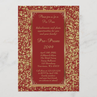 Pre-Prom, Pre-Prom, Sweet-sechzehn, Glitzer auf Ro Einladung