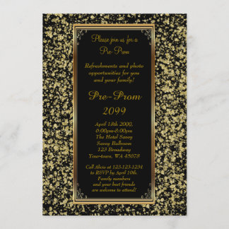 Pre-Prom, Pre-Prom,Sweet-sechzehn,Glitzer auf schw Einladung