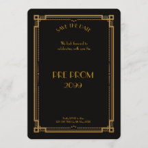 Pre PromJunior, Great Gatsby, minimalistisch, schw