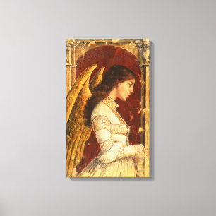 Pre-Raphaelite Fresco Angel Canvas Print Leinwanddruck