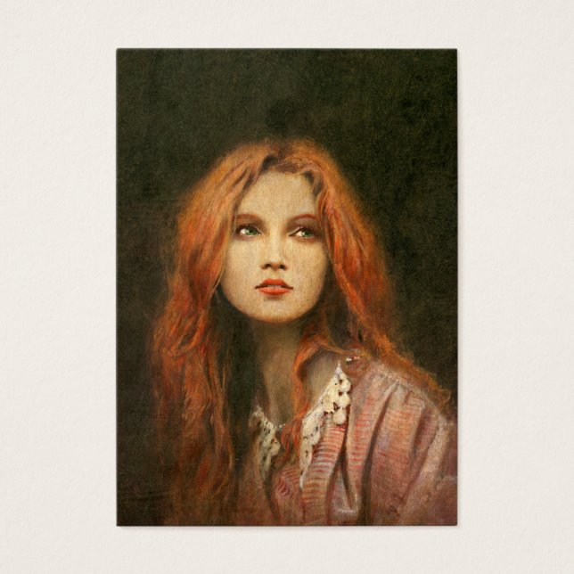Pre-Raphaelite Girl ACEO Business Card (Vorderseite)