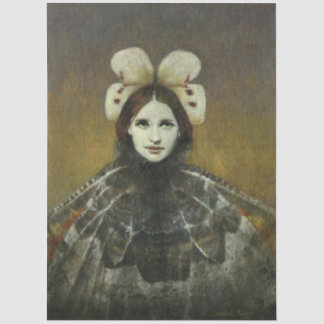 Pre-Raphaelite Style Butterfly Girl Seidenpapier