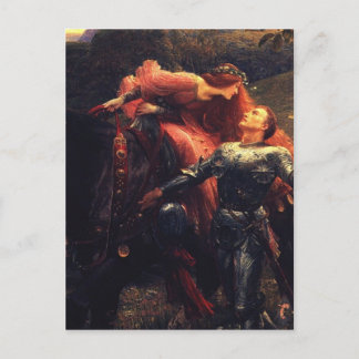 Pre-Raphaelites - La Belle Dame Sans Merci Postkarte