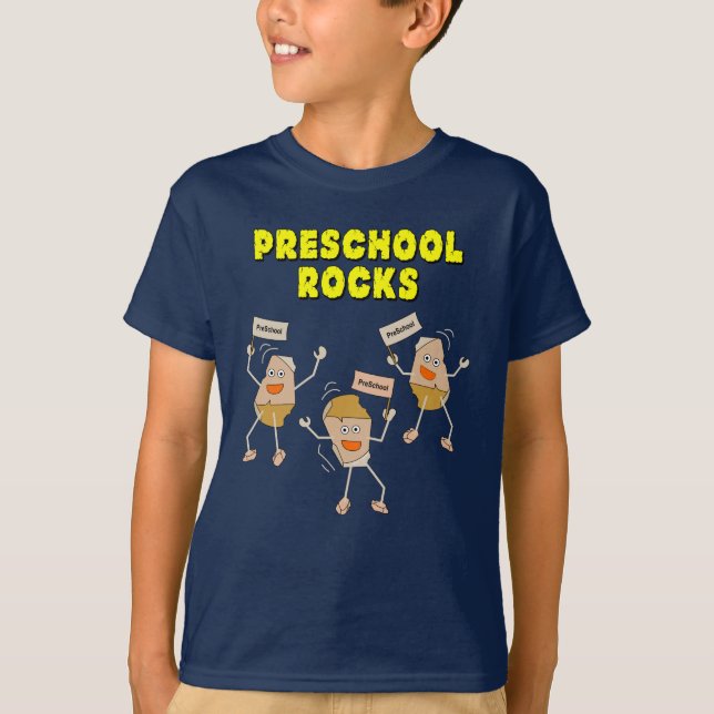 Pre-School Rocks T-Shirt (Vorderseite)