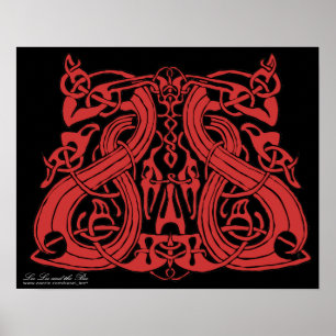 Pre Viking Red, print Poster
