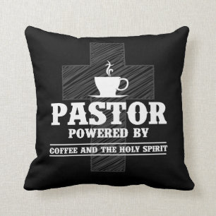 Preacher Coffee Lover Heiliger Geist Koffein Pasto Kissen