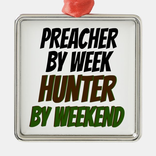 Preacher Hunter Silbernes Ornament (Vorne)
