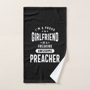 Preacher Job Title T-Shirt Geschenke Mens Frauen Handtuch