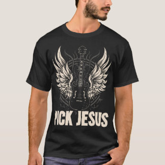 Preacher Pastor Pick Jesus Christlich Sermonator P T-Shirt