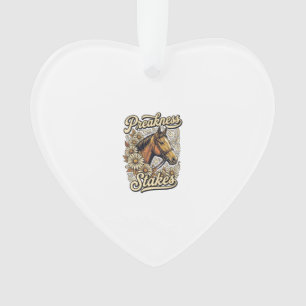 Preakness Stakes Vintage-Pferd-Blumen-Renn-Design Ornament