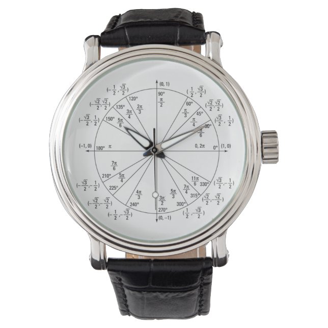 Precalculus Unit Circle Watch Armbanduhr (Vorderseite)