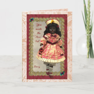 Precious African Doll Holiday Card Karte