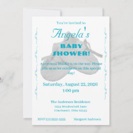 Precious Bundle Boy Baby Shower Invitation Einladung