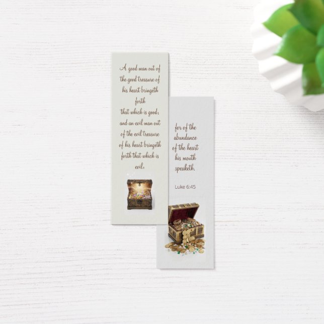 Precious treasures bookmark with motivating Bible (Schreibtisch)