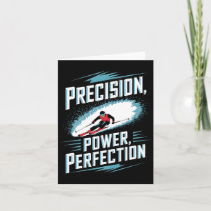 Precision Power Perfektion Skifahren Karte