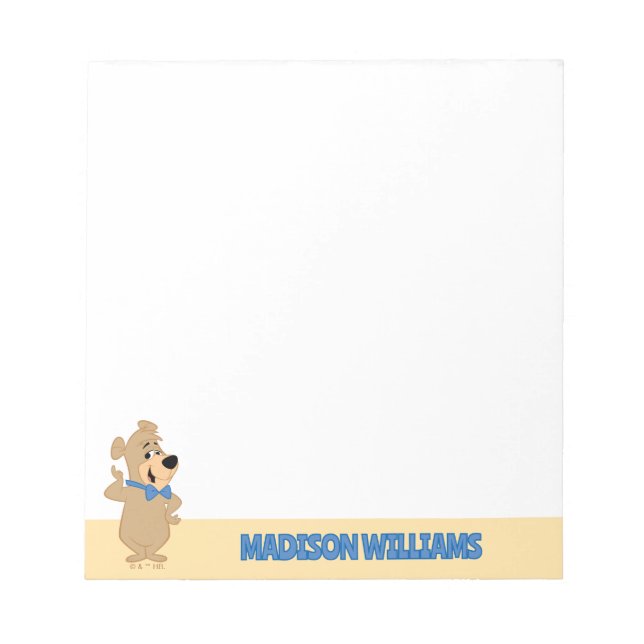 Precocious Boo Bear Notizblock (Vorderseite)