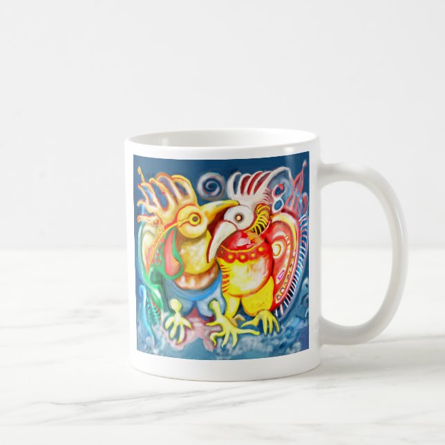 Precolumbian Vögel Tasse (Rechts)