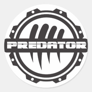 Predator Inc. Gear-Logo Runder Aufkleber