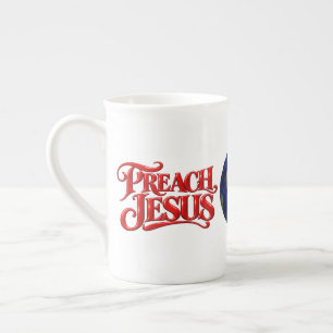 Predige Jesus Prozellantasse