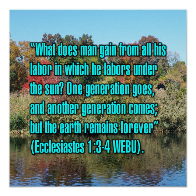 Prediger 1:3-4 WEBU Poster (Vorderseite)