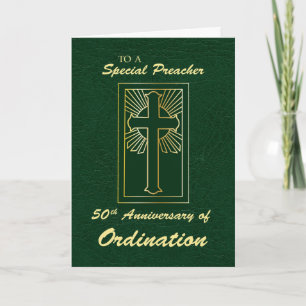 Prediger 50. Jahrestag der Ordination Green Karte