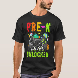 Predlevel uncked to school Pre-K Student V T-Shirt