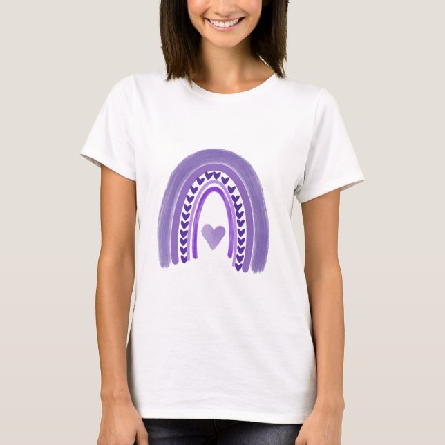 Preemie Lila Rainbow T-Shirt (Vorderseite)