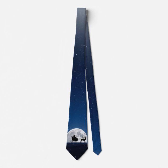 Preflight - Men's Custom Christmas Necktie Krawatte (Vorderseite)