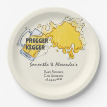 Pregger Kegger Watercolor Beer Co-ED Kinderdusche
