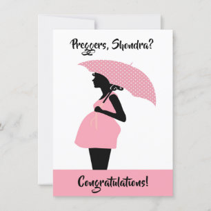 Preggers Custom Congratulations Card Einladung