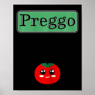 Preggo Sauce Funny Maternity Halloween Kostüm Tom Poster
