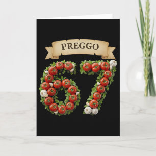 Preggo Sauce Lustiger Meme 67 Kostüm Gen Alpha Sla Karte