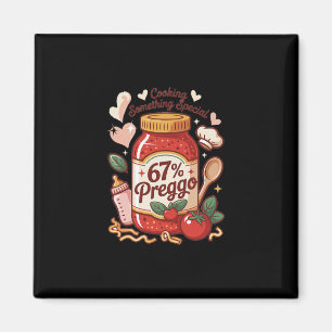 Preggo Sauce Pasta Schwangerschaftsankündigung Lus Magnet