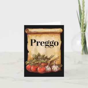 Preggo Sauce Süße Schwangere Kostüm Schwangerschaf Karte