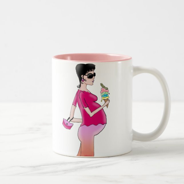 Preggo Zweifarbige Tasse (Rechts)