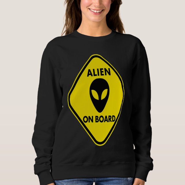 Pregnancy  Alien on Board Sweatshirt (Vorderseite)