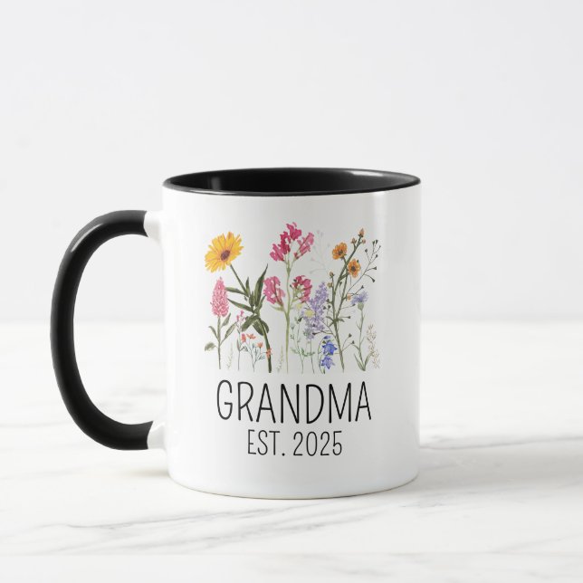 Pregnancy Ankündigung Großeltern Geschenk New Gran Tasse (Links)