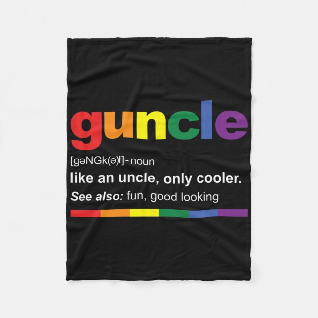 Pregnancy Announcemen For Gay Uncle New Uncle  Fleecedecke (Vorderseite)